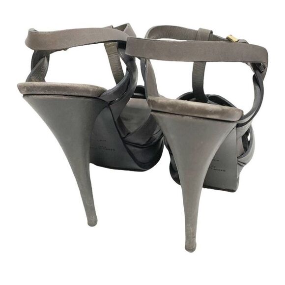 YSL Saint Laurent Women's Tribute Platform Dark Gray High Heels Size 37 US- 6.5 - Picture 5 of 8